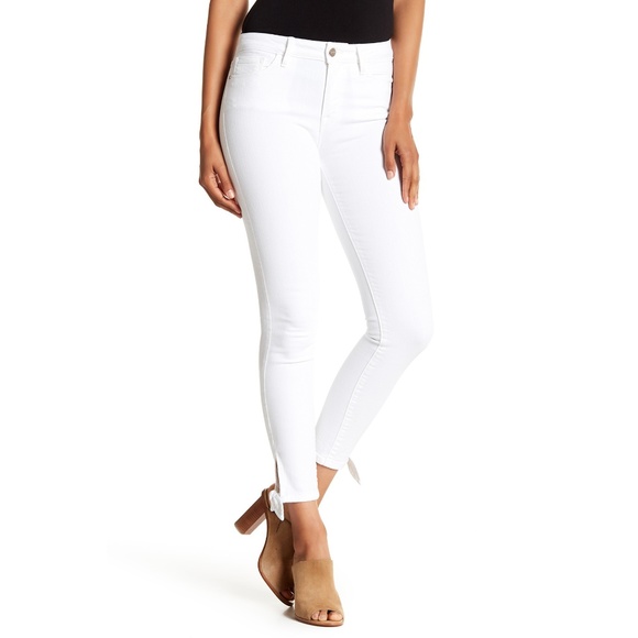 jeans with ties at ankle